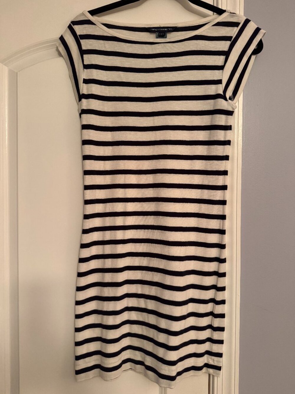 French Connection Black White Nautical Dress US 6